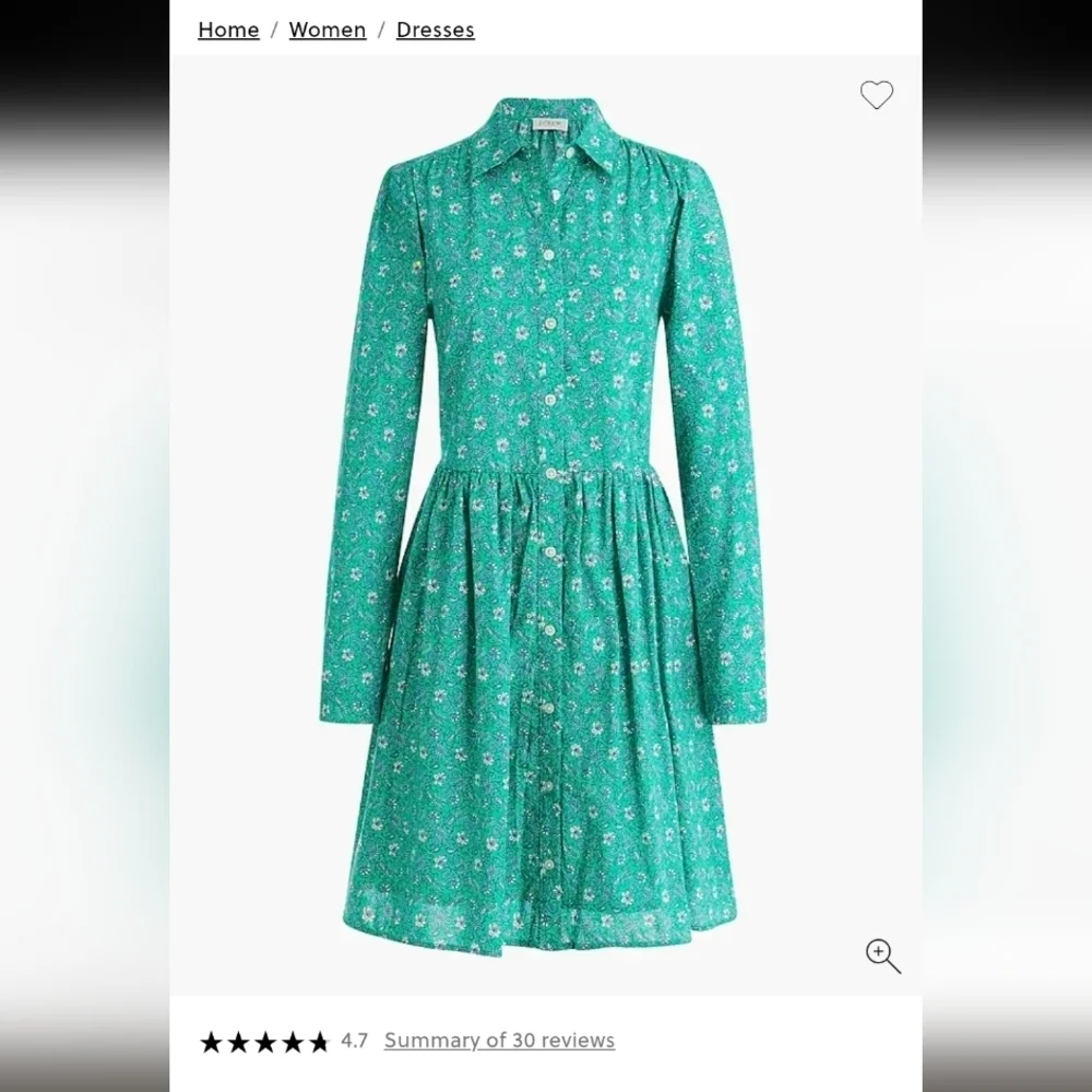 J. Crew Factory Paisley Dress with Pockets 4 - Picture 3 of 10